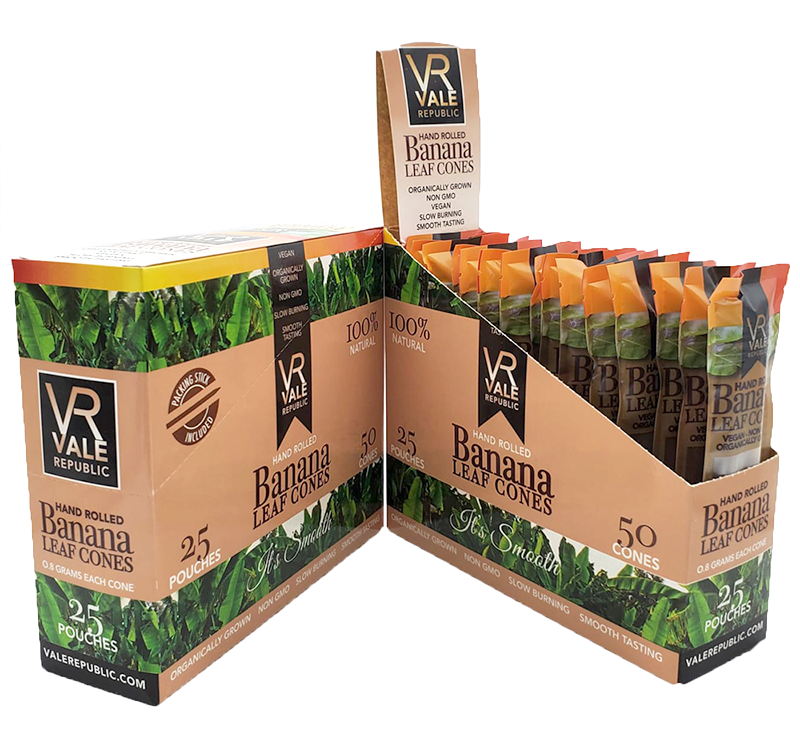 Natural Banana Leaf Cone Boxes